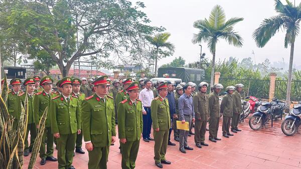 Công an xã Tân Thành, tỉnh Lạng Sơn tổ chức Lễ ra quân cao điểm tấn công, trấn áp tội phạm đảm bảo an ninh, trật tự các sự kiện chính trị quan trọng của đất nước và Tết Nguyên đán Bính Ngọ năm 2026