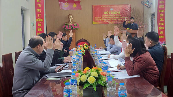 Xã Tân Thành tổ chức Hội nghị hiệp thương lần thứ ba