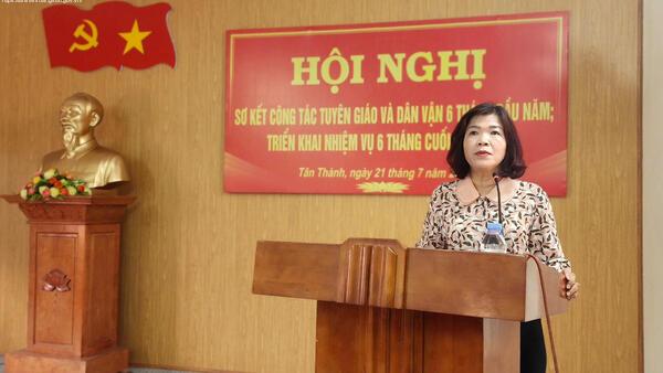 Sơ kết công tác tuyên giáo và dân vận 6 tháng đầu năm, triển khai nhiệm vụ 6 tháng cuối năm 2026