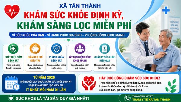 Chủ động khám sức khỏe định kỳ, khám sàng lọc – vì sức khỏe của mỗi người, mỗi gia đình